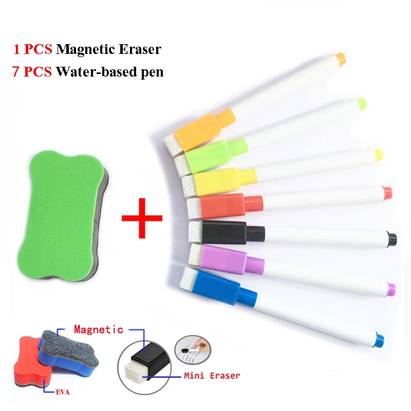 Маркеры для белой доски 1 шт. сухая ластик школьная белая доска ручка на водной