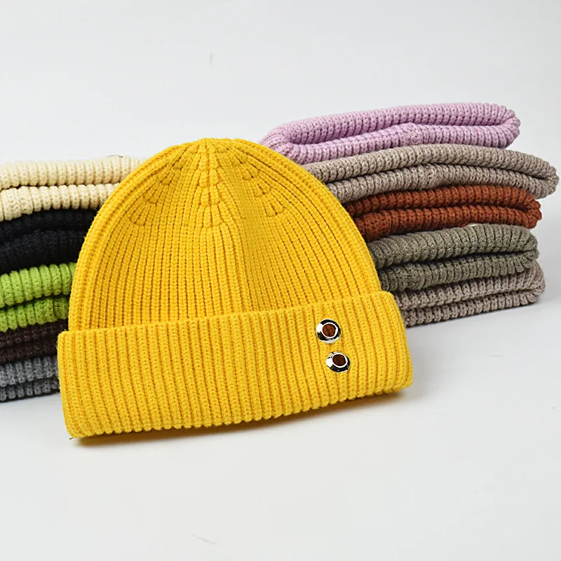 2020 зимняя трендовая плотная теплая шерстяная велосипедная шапка с железной