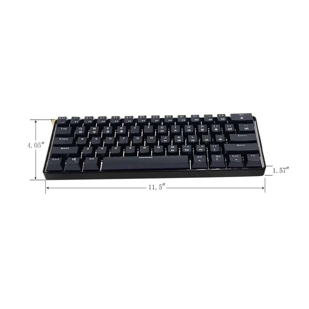 

GK61 Swappable 60% RGB Keyboard Customized Kit PCB Mounting Plate Case Gamer Mechanical Feeling Keyboard Gaming RGB Keyboard