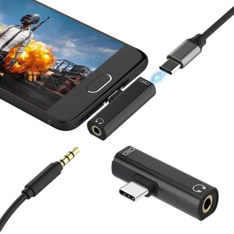 Переходник с USB Type C на аудиоразъем 3 5 мм для мобильных телефонов Samsung Xiaomi Huawei