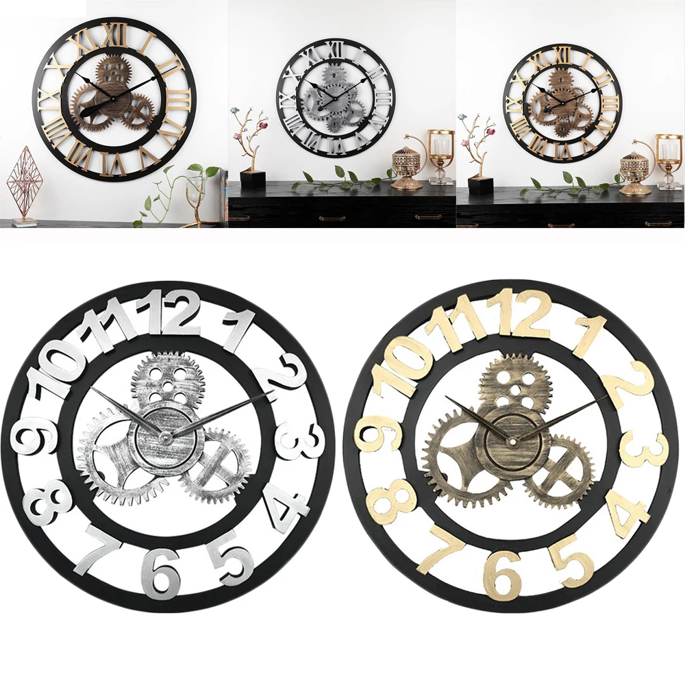 40/50 см ретро римские цифровые часы Европейский стиль управление временем