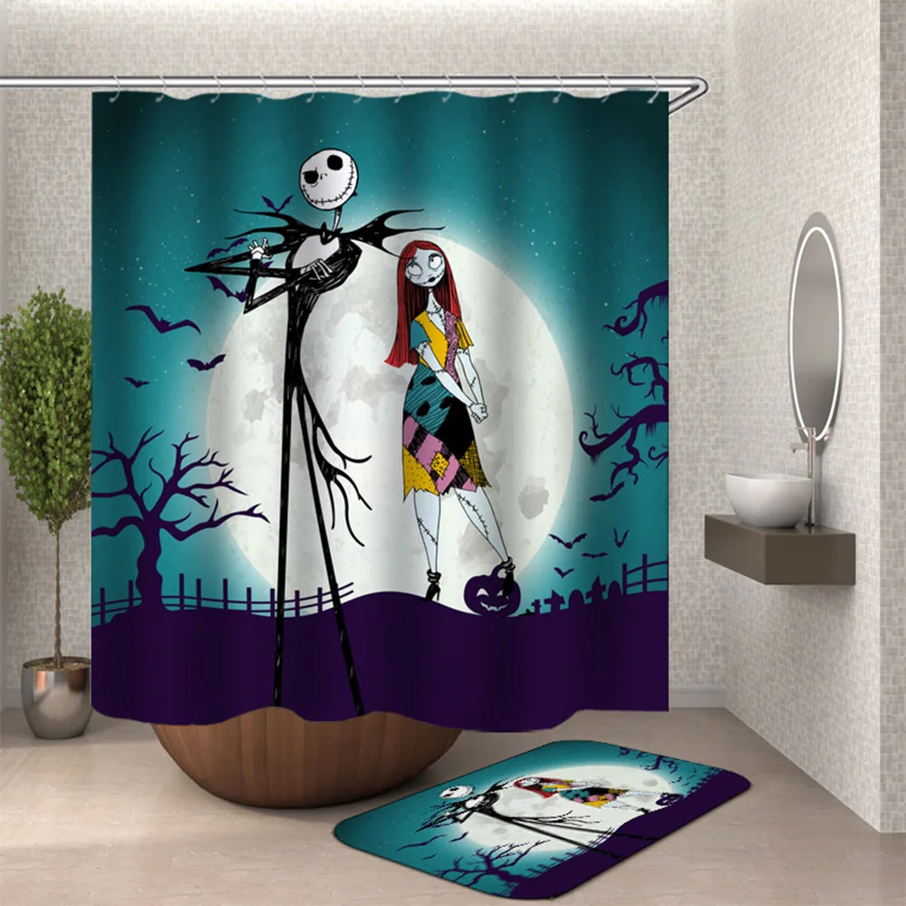 Занавески для душа с принтом собаки коврик ног занавеска ванной ткань