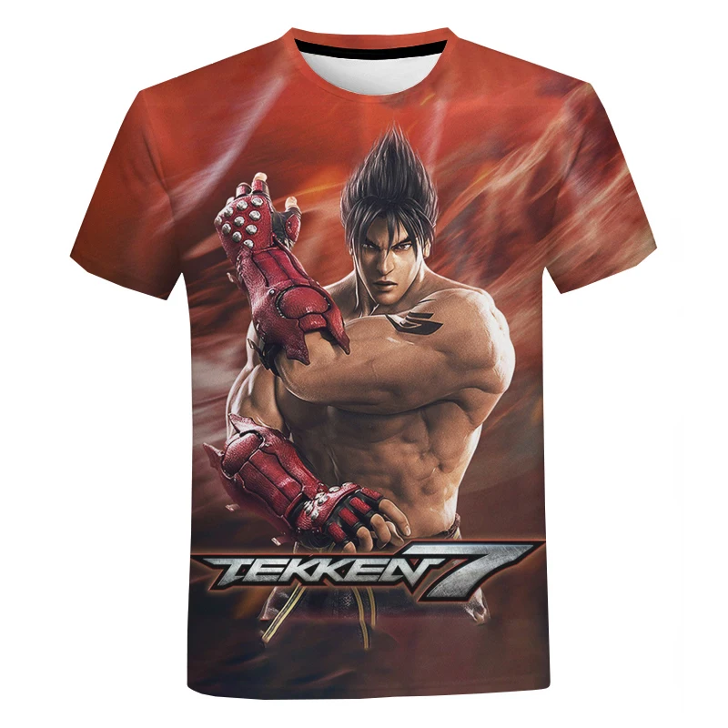 Футболка Tekken 7 мужская с 3D принтом модная одежда в стиле Харадзюку хип хоп