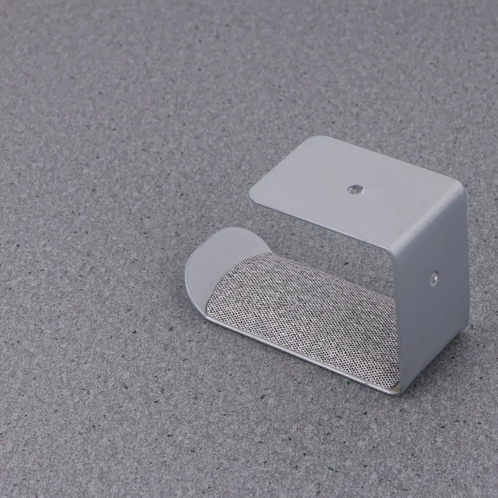 

Wall Hanging Metal Headphone Stand Holder Universal Under Desk Headset Hanger Storage Rack (Black)