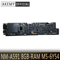 nm a591 laptop motherboard for lenovo yoga 900s 12isk original mainboard 8gb ram m5 6y54