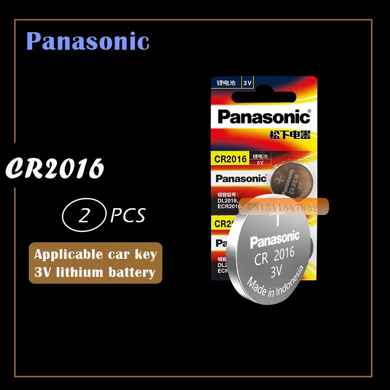 2 шт. оригинальный фирменный Новый аккумулятор для PANASONIC cr2016 батарейки монет 3 в с