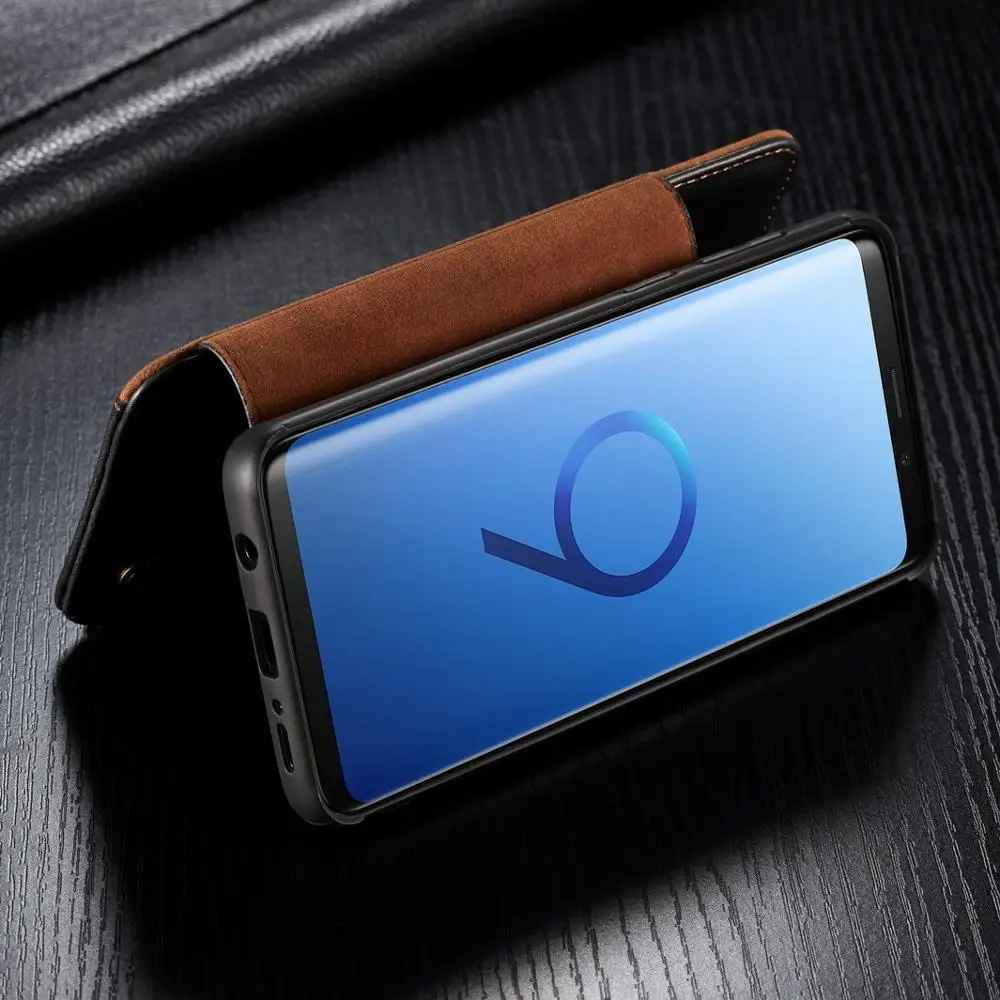 S9Plus чехол для samsung Galaxy S9 Plus кожаный чехол держатель для Карт Подставка книжка откидная крышка для samsung S9 Plus кошелек чехол etui