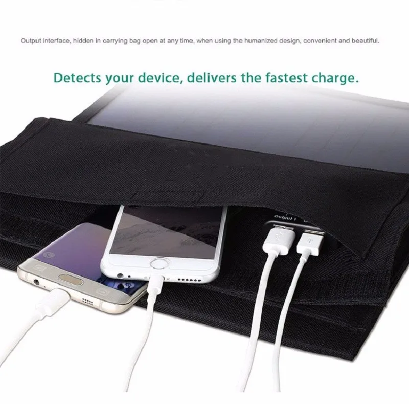 22 Вт портативное солнечное зарядное устройство для iPhone Sunpower Солнечная Панель