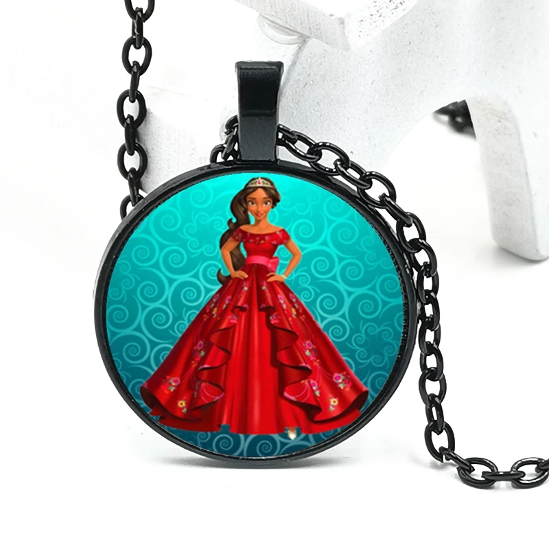 Новинка 2020 ожерелье из фильма Окружающая мультяшная принцесса 3 цвета стеклянное