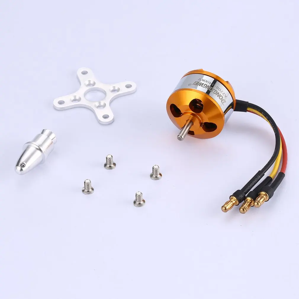 DXW A2208 1400KV 2 4S Outrunner бесщеточный двигатель для RC FPV неподвижного крыла дрона