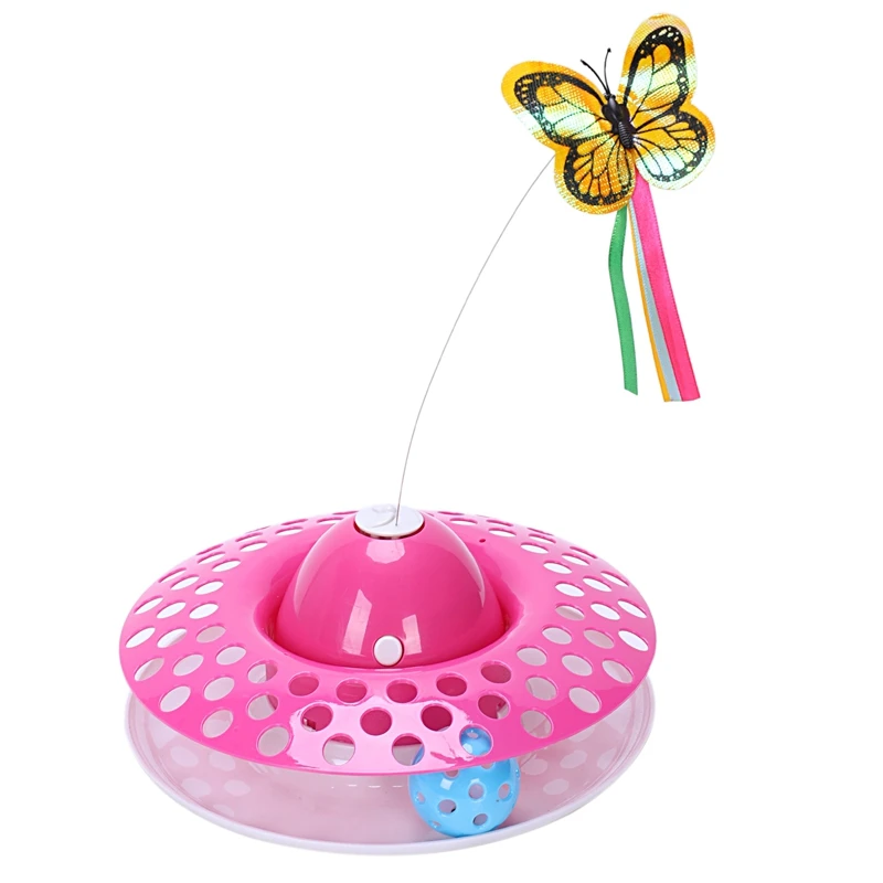 Top 1Pc вращающийся стол с мячом игрушки для кошек котенок игрушка электрическая