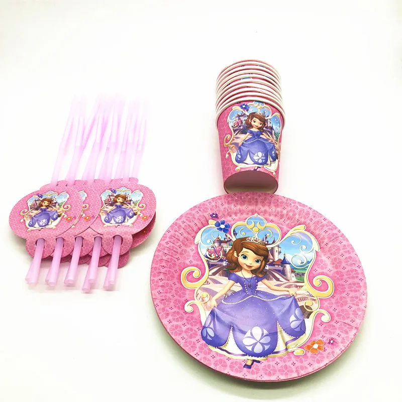 60 шт. декоративные чашки для детского дня рождения|Одноразовая посуда вечеринок|