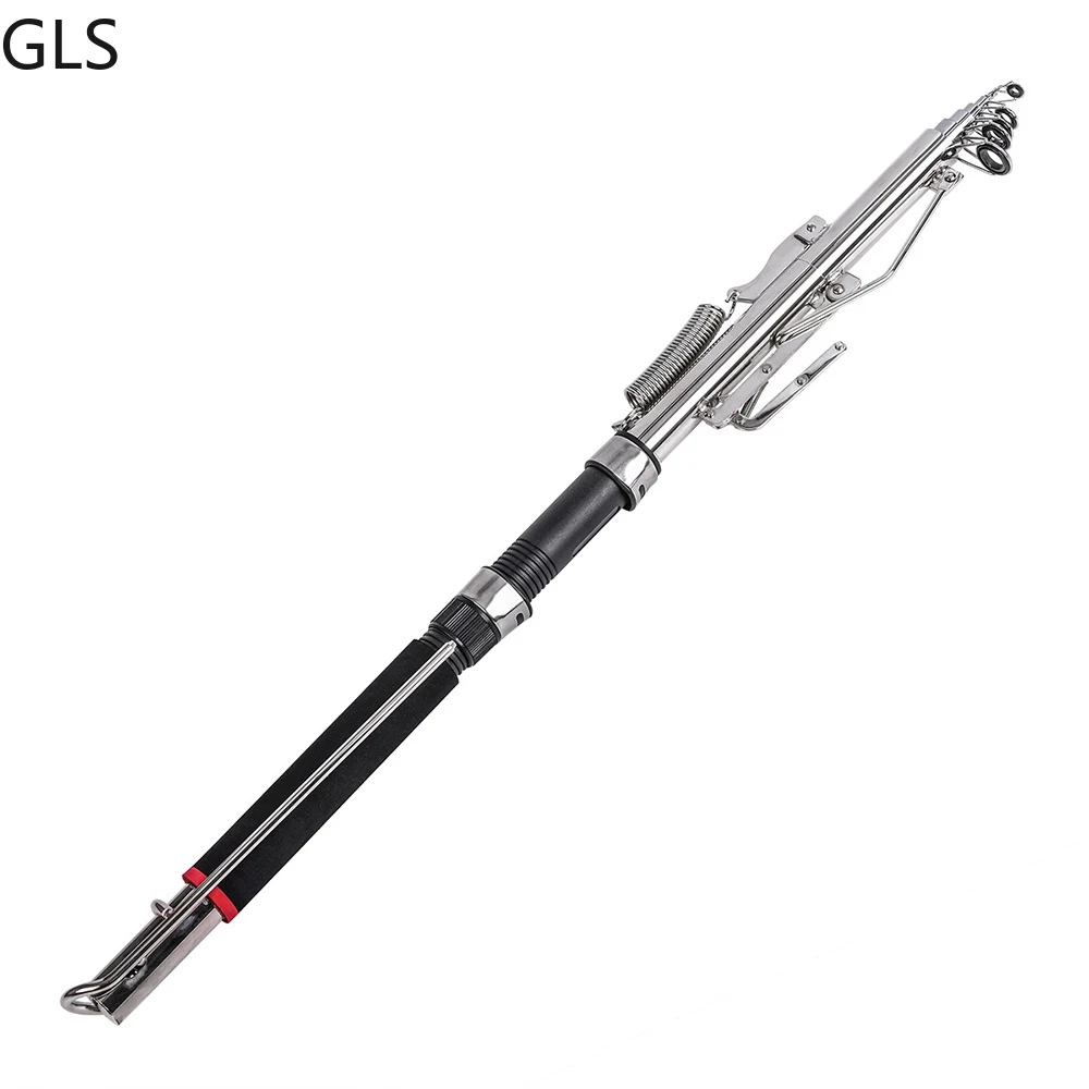 High Quality spinning telescopic Fish Pole Sea River Lake Automatic Fishing Rod Stainless Steel Upgrade Adjustable | Спорт и