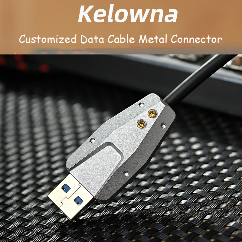 

Kelowna Data Cable Metal Connector Plug USB 3.0 Mechanical Keyboard Customized Data Cable DIY Alumina CNC