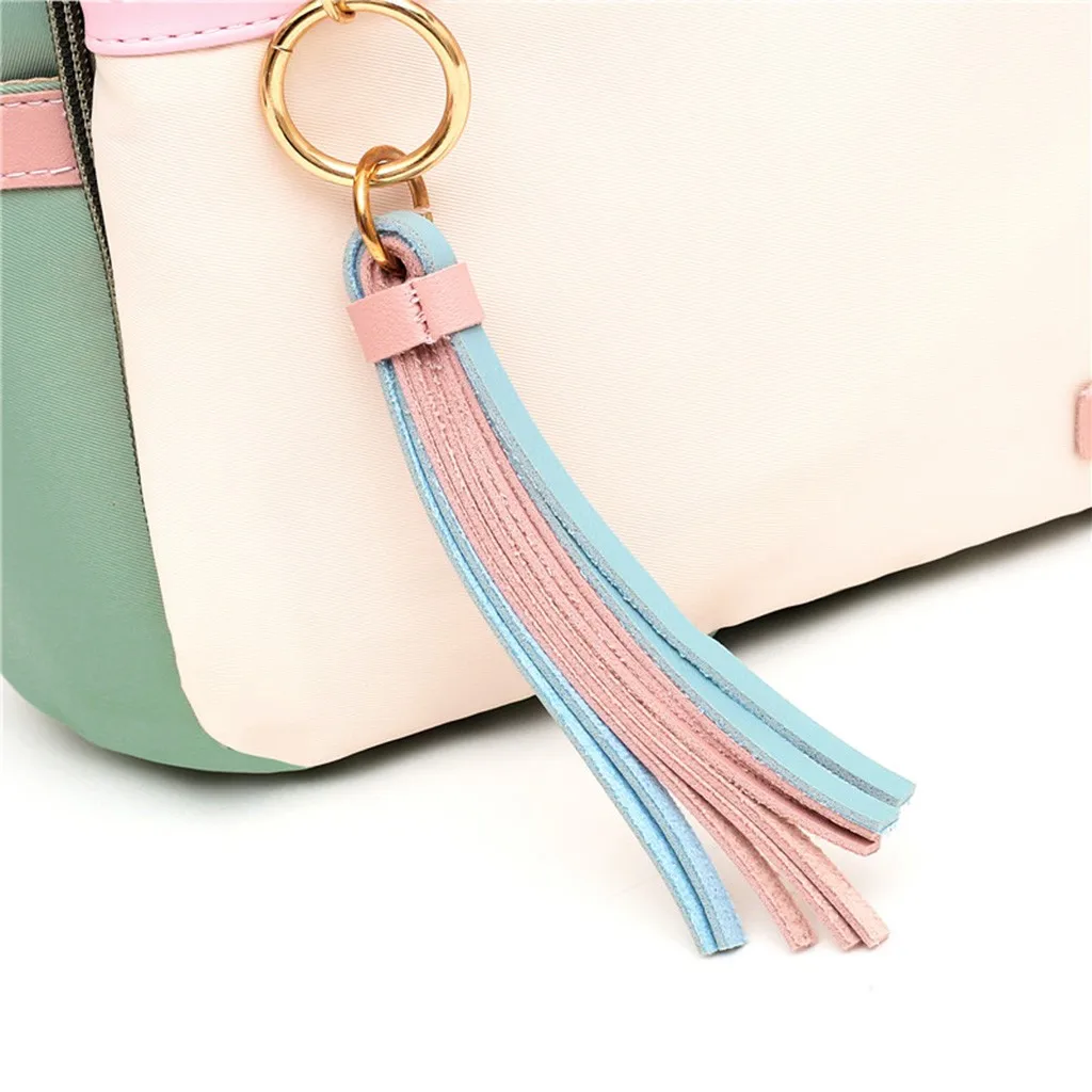 Женская модная мягкая водонепроницаемая сумка-тоут разных цветов с кисточкой в