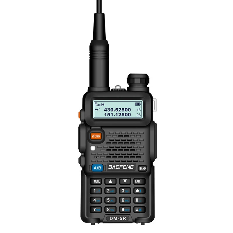 baofeng dmr dm 5r 50km ham transmitter 10w walkie talkie 2000mah transreceiver 136 174400 520mhz two way radio vhfu free global shipping