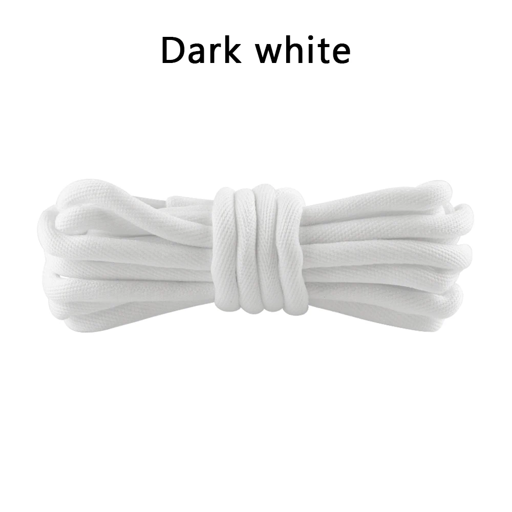 Dark white 1 пара 120 см спортивная обувь шнурки для отдыха спортивные походные ботинки спортивные шнурки обувь шнурки сплошной цвет обувь аксессуары - Цвет: Dark white