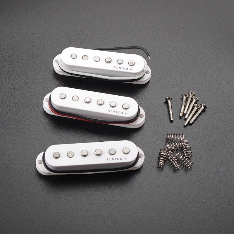 Pickup Mini Pickups Guitar Neck/Middle/Bridge Cream Strat Squier Electric Set White Color | Спорт и развлечения