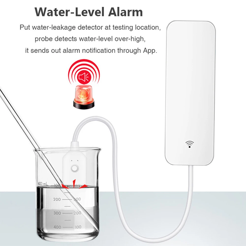 tuya home alarm water leakage alarm wifi leak sensor water flood overflow detector security alarm system alert no hub free global shipping