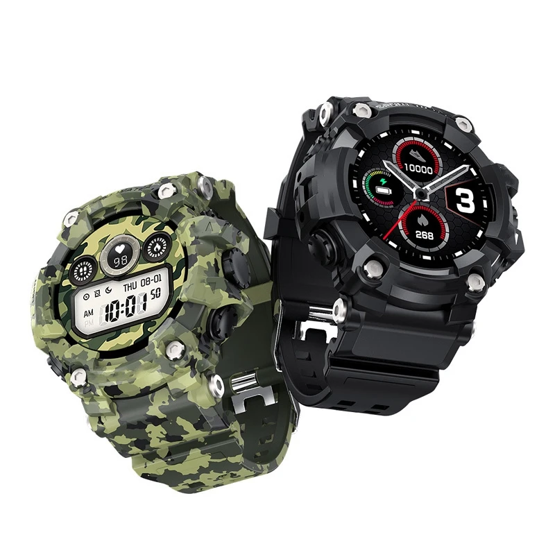 

T6 Smart Watch IP68 1.3-Inch Round Press with Buttons Multi-Language