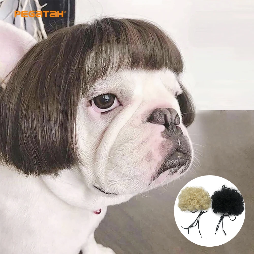 

Funny Pet Wigs Dog Cospaly Props Tiara Hairpiece Makeover Pet Headdress Costume Clothes Accessories