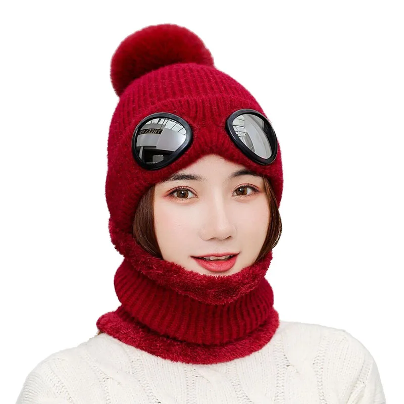 SUOGRY женские и мужские двухфункциональные плотные шапки теплые шапочки зимние