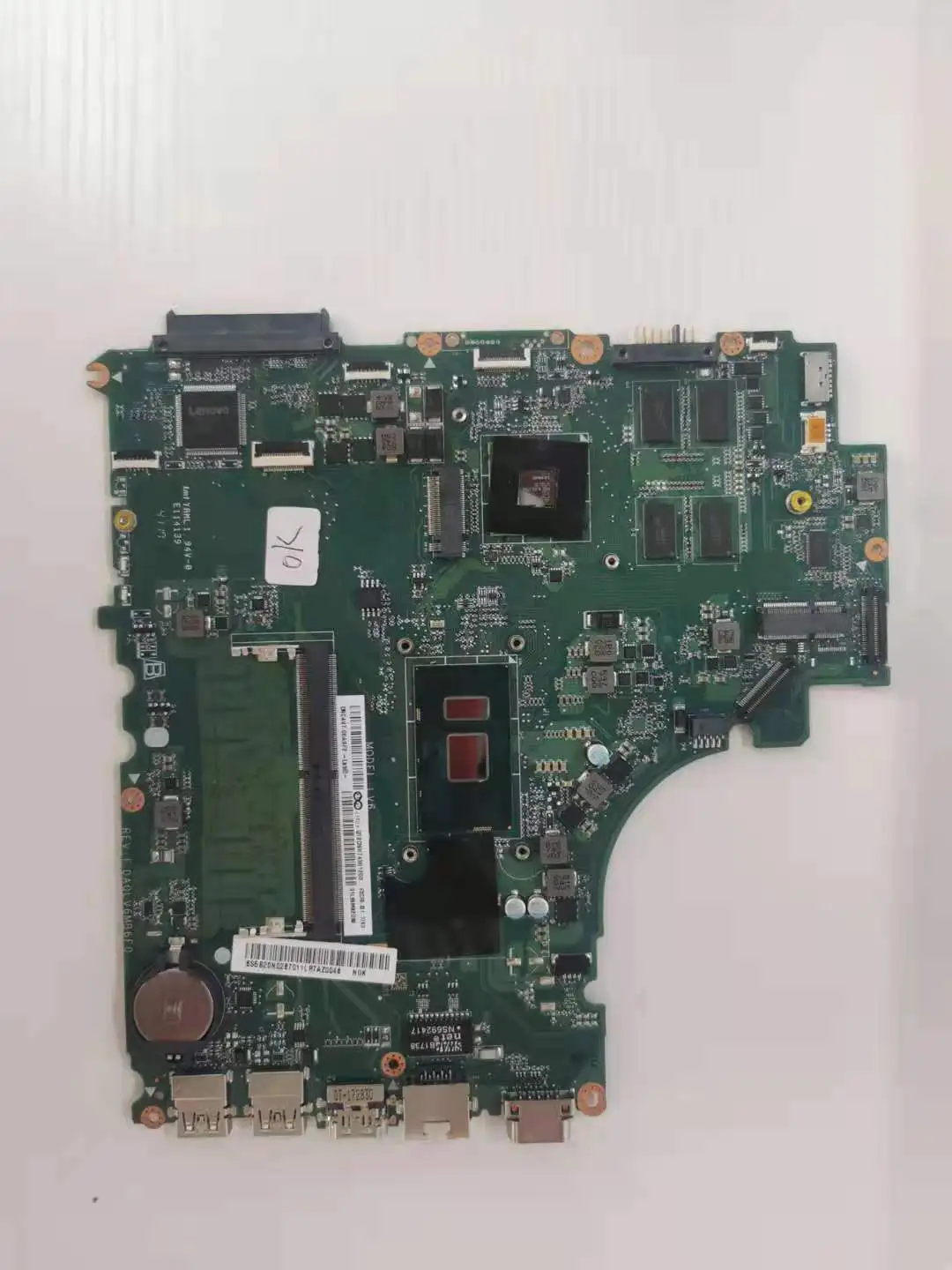 Для Lenovo V310-15ISK/IKB V510-15IKB/ISK E52-80 Материнская плата ноутбука DA0LV6MB6F0 CPU i5-7200U RAM 4GB