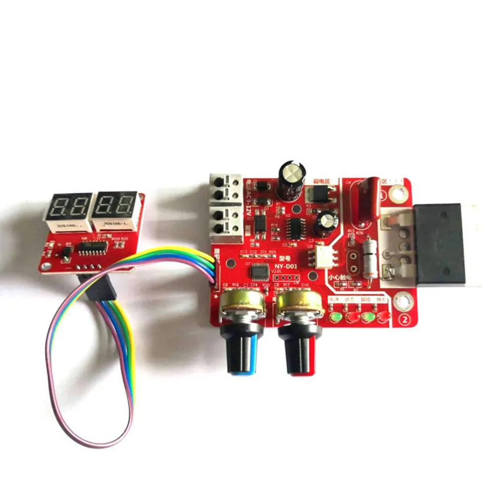 

NY-D01 100A Spot Welding Machine Control Board Welder Controller Time Current Control Panel Modules Soldering Stations