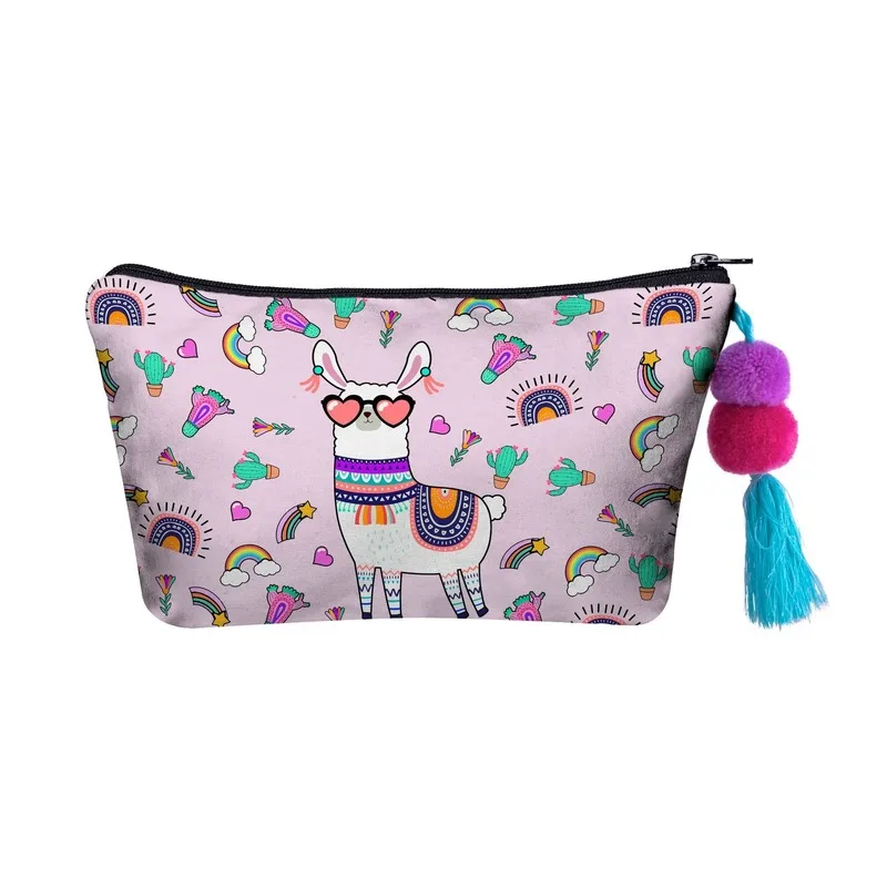 Дорожная женская сумка для хранения косметики органайзеры на молнии Мультяшные