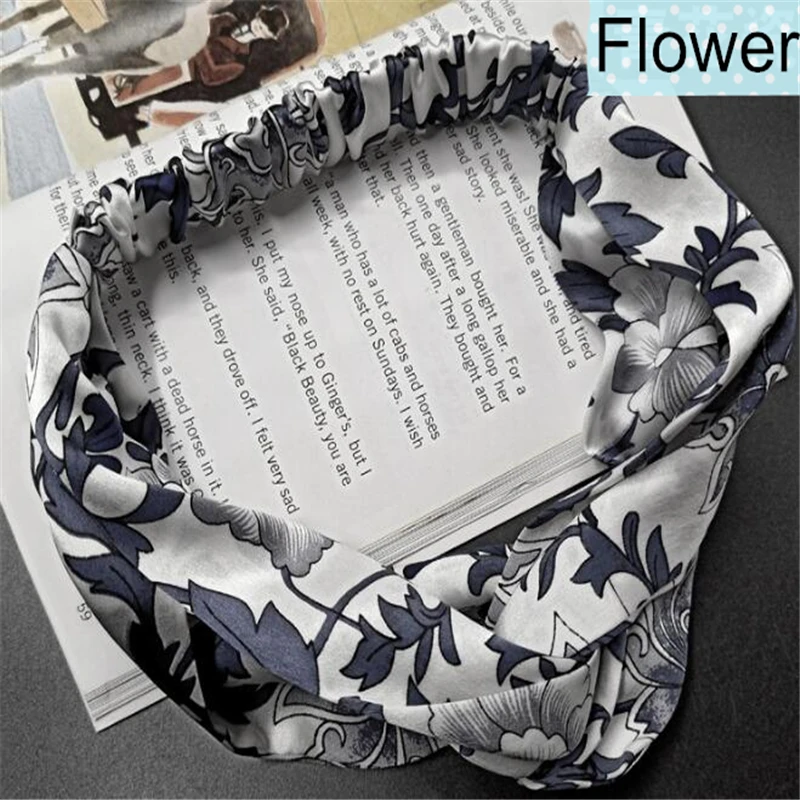 Оптовая цена атласная шелковая повязка на голову 100% Шелковая для девочек подарок