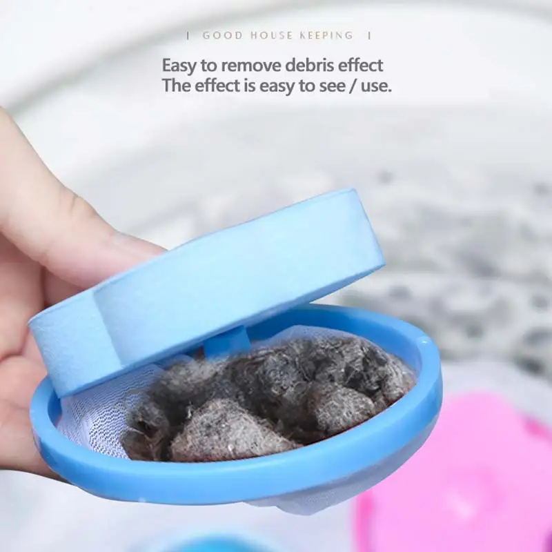 4 шт. Многоразовые Стиральная машина плавающий сетчатый фильтр мешок с плавающей