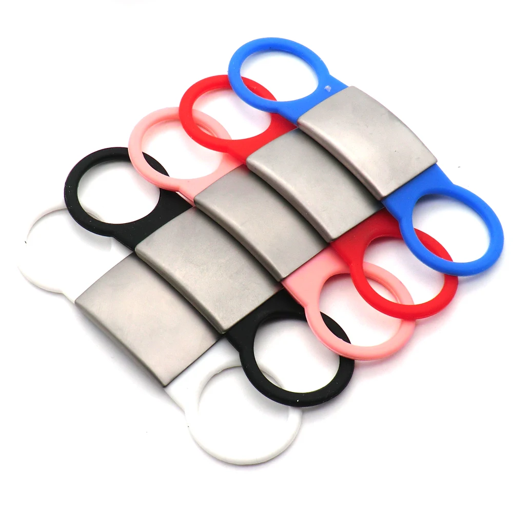 

Wholesale 100Pcs Personalized Dog ID Tag Tensile Rubber Stainless Steel Tags Customized Anti-lost Tag for Small Dogs Cats Tags