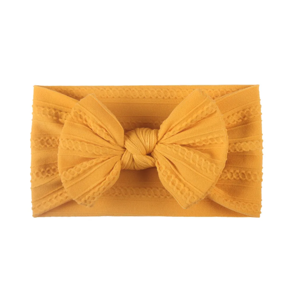 Новинка 2020 года Хлопковая эластичная однотонная повязка на голову для