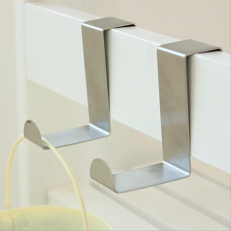 1 шт. нержавеющая сталь над дверью Крючки для домашней кухни Кабинета рисовать