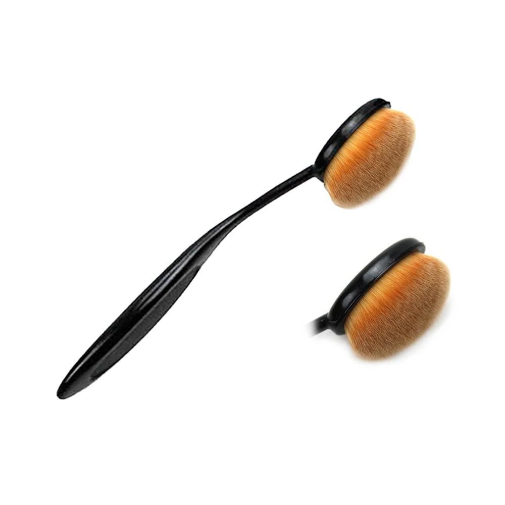 01-1pc Мягкие кисти для макияжа, для тонального крема, пудры, румян, бровей, теней, растушевки, Кисть для макияжа, зубная щетка, овальная косметика, инструмент для макияжа - Handle Color: 01-1pc