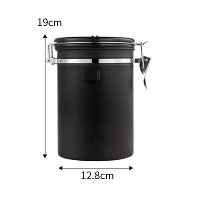 

Stainless Steel Sealed Tank Storage Box Moisture-proof Coffee Bean Milk Powder Jar Tea Pot Kitchen Grains Storage Tank