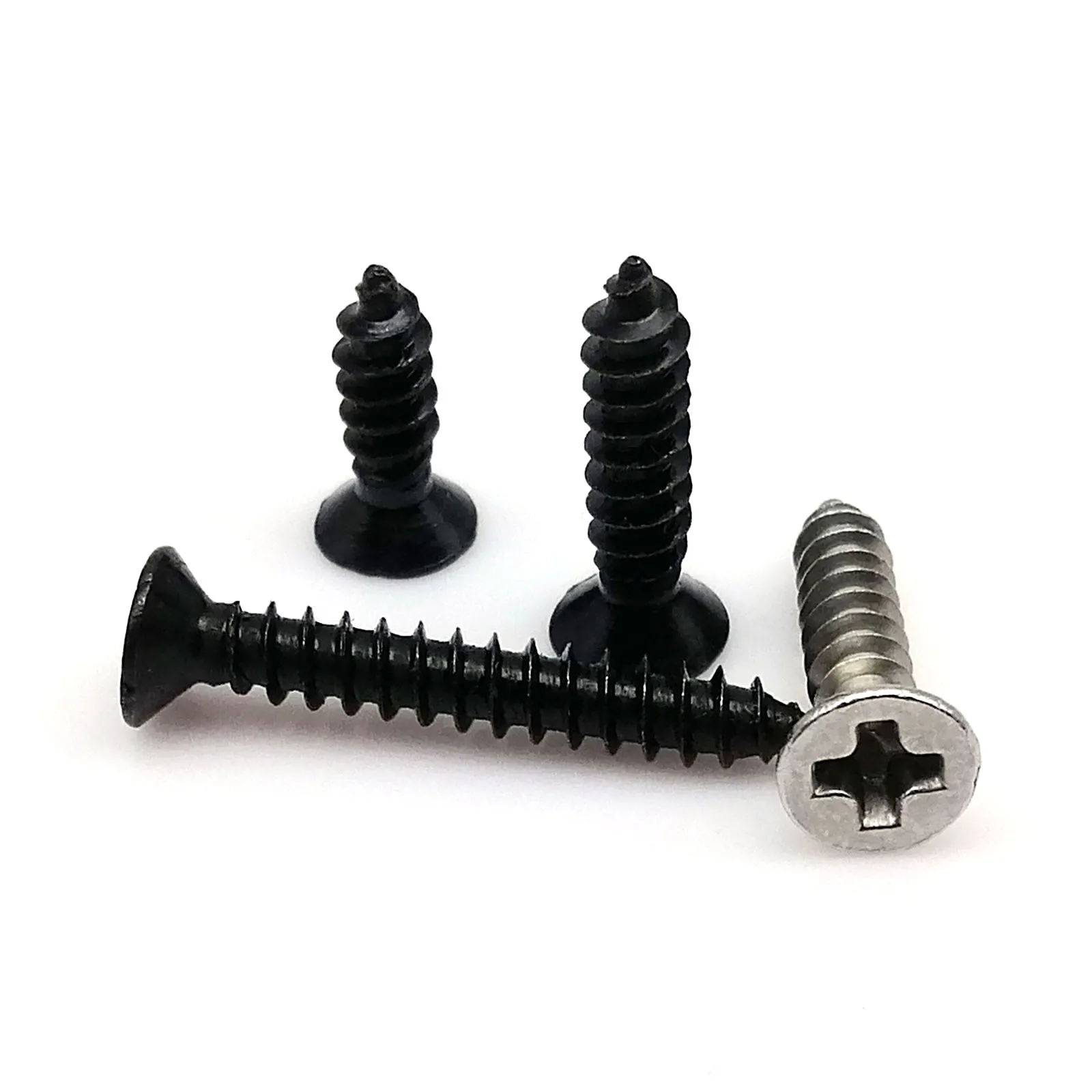 100X M1 M1.2 M1.4 M2 M2.6 M3 M4 Small Micro Stainless Steel Carbon Cross Phillips Flat Countersunk Head Self Tapping Screw | Обустройство