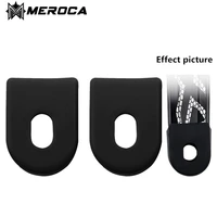 meroca bicycle crank cover universal mountain bike silica gel protective case 1 pair sleeve