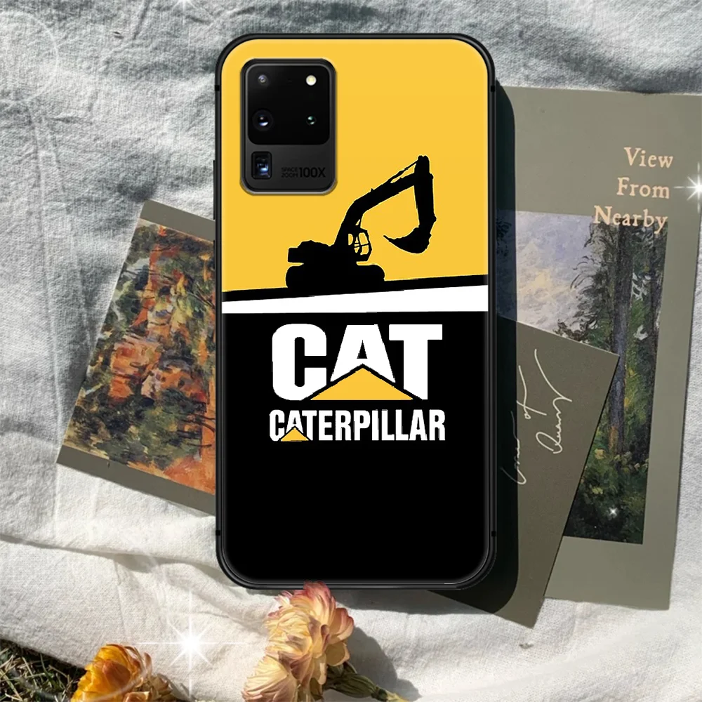 

Caterpillar CAT Phone Case Cover Hull For Samsung Galaxy S 7 8 9 10 e 20 FE edge uitra plus Note 9 10 20 black Cell Pretty Coque