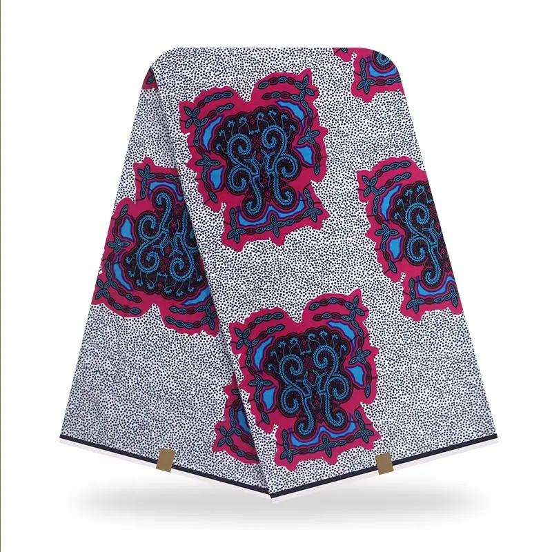 

african wax prints fabric dresses veritable soft 100% cotton 6 yards/pcs guarantee real wax for patchwork sewing dresses fabric