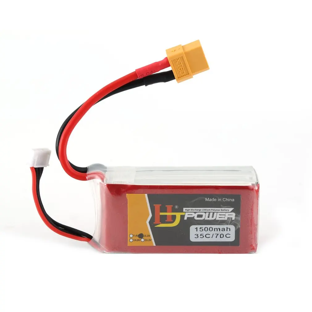 HJ 11,1 V 1500MAH 35C 3S Lipo батарея XT60 вилка перезаряжаемая для RC гоночный Дрон вертолет модель автомобиля лодки