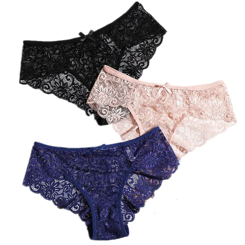 3 шт. модные высококачественные женские трусики размера плюс Прозрачное нижнее