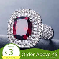 visisap retro rubby large red red zircon ring icedout full stone anniversary party gifts rings for women fashion jewelry b1140