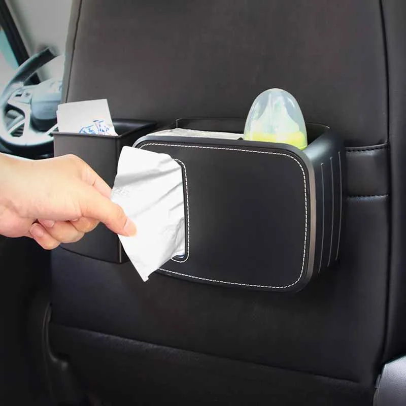 

2021 Car Multifunctional Trash Can Car Tissue Box Umbrella Storage Bag Storage Box Vehicle Interior Products Auto Accessoires