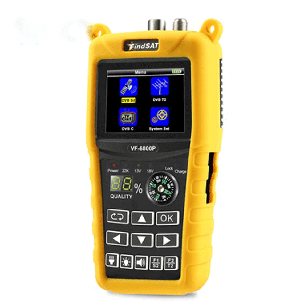 Спутниковый искатель комбинированная поддержка DVB-T2/DVB S2/DVB C Sat Finder Meter для
