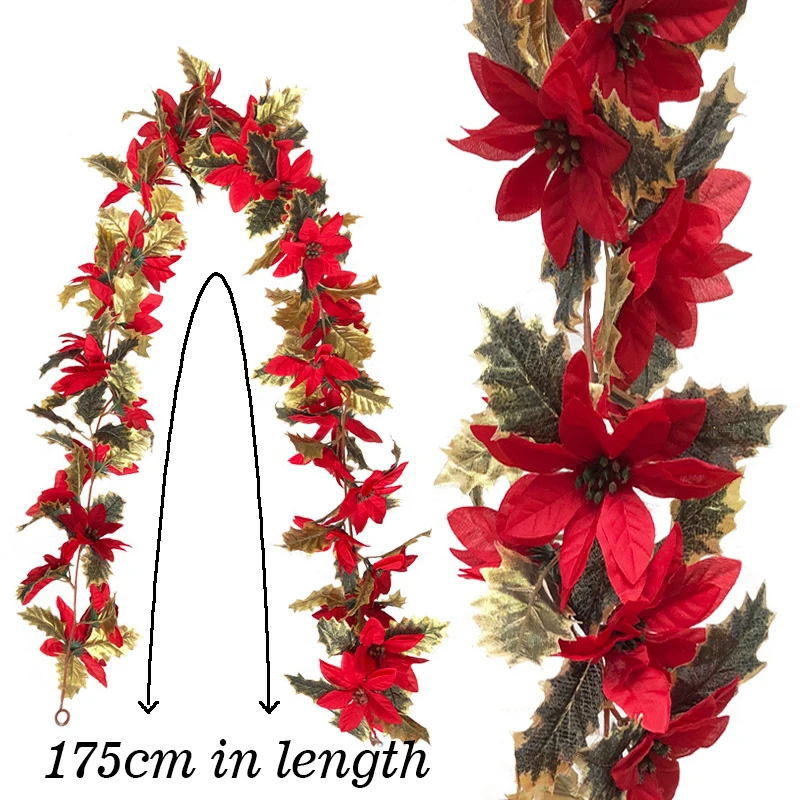 Artificial Plants Wreath Vine Wall Hanging Garden Living Room Club Bar Decorated Fake LeavesChristmas Gardening Home Party Plant | Дом и сад