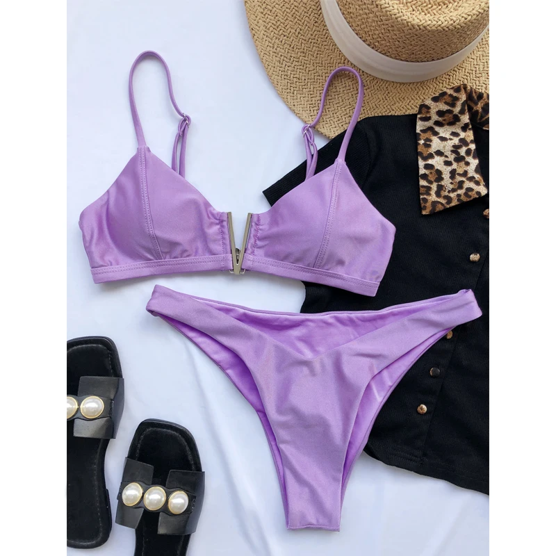 Слинг бикини купальник с низкой талией женские купальные костюмы 2021 из двух