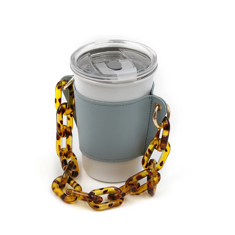 Модная новинка кобура для воды Alirattan Dudai модная кружка напитков с кожаным рукавом