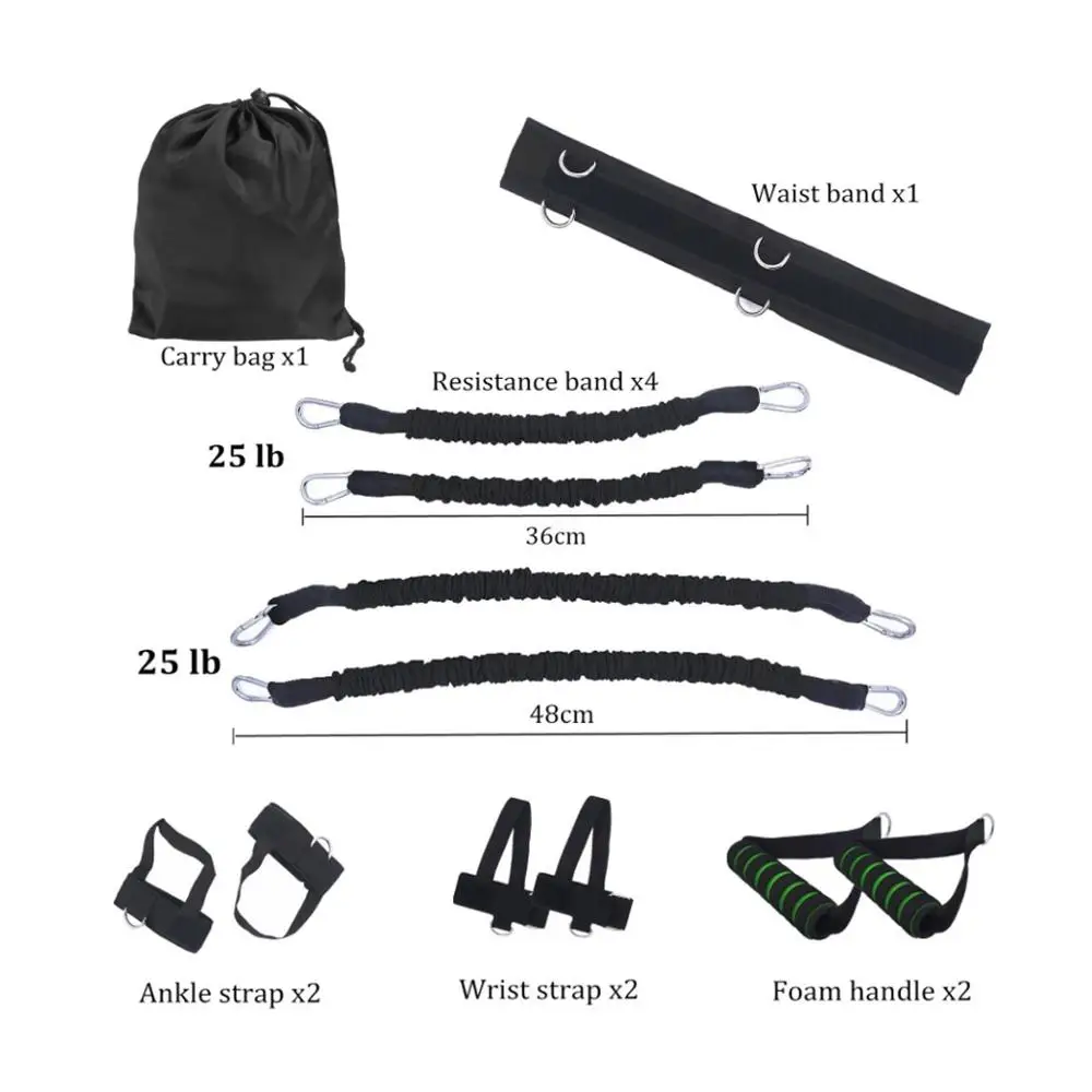Exercise Elastic Resistance Workout Bands Boxing Muay Thai Jump Equipment Crossfit Agility Arm Speed Training Bounce Pull Rope | Спорт и