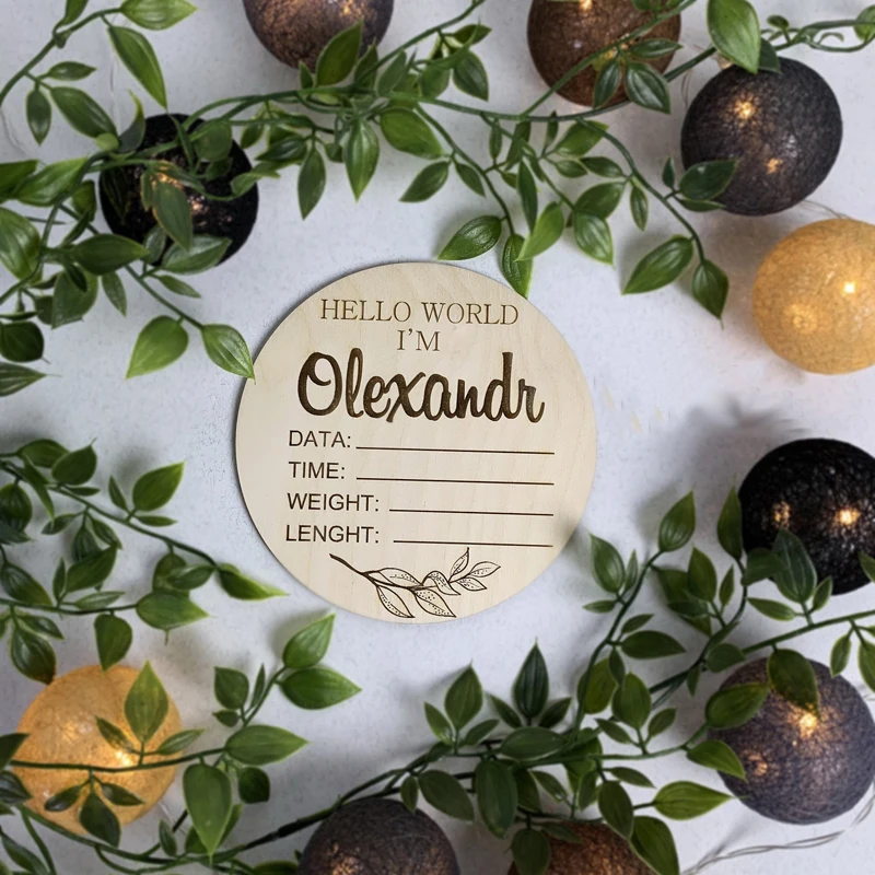 Новый знак объявления о рождении ребенка Здравствуйте мир новый подарок для на